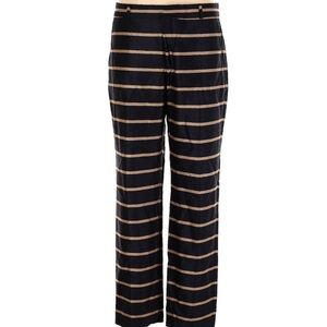 Banana Republic Black and Tan Striped Pants